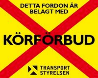 Om bilen har körförbud